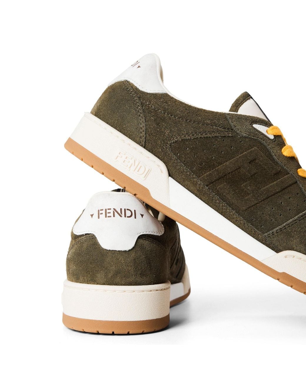 Fendi Green Simple And Versatile Casual Shoes for men