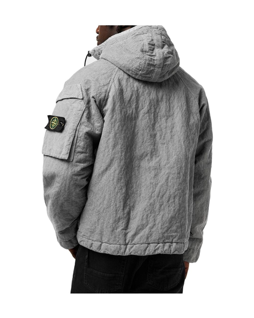 Stone Island Gray Solid Casual Jacket for men