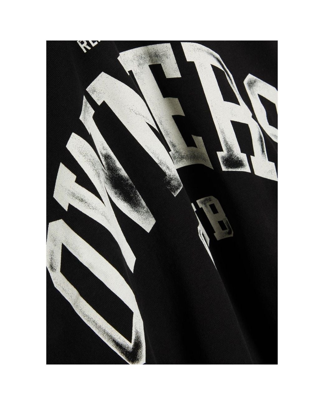 Represent Black Pure Cotton Long-Sleeved Sweatshirt for men