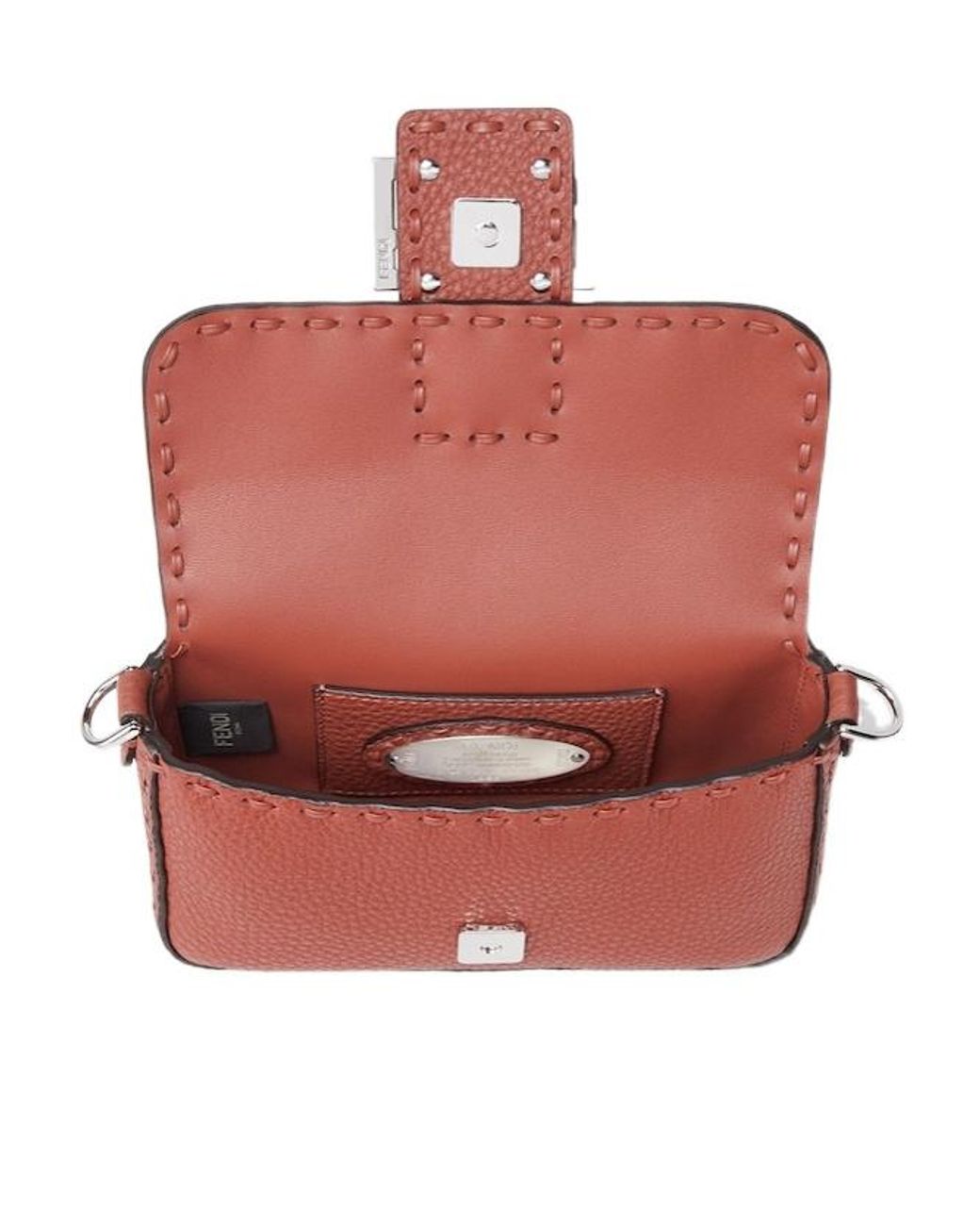 Fendi Red Baguette Mini Shoulder Bag