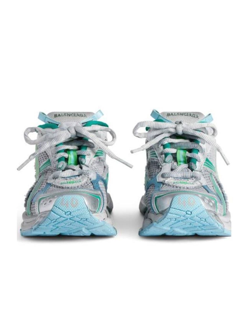Balenciaga Green Runner Lace-Up Sneakers for men