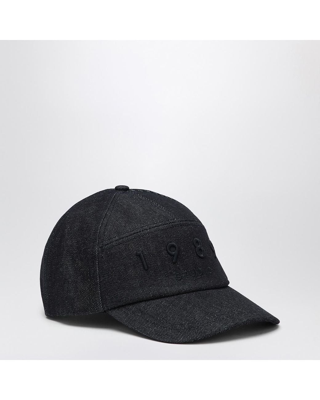 1989 STUDIO Blue Embroidered Logo Hat for men