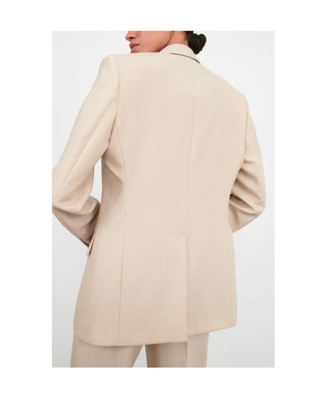Wardrobe NYC Natural Wool Blazer