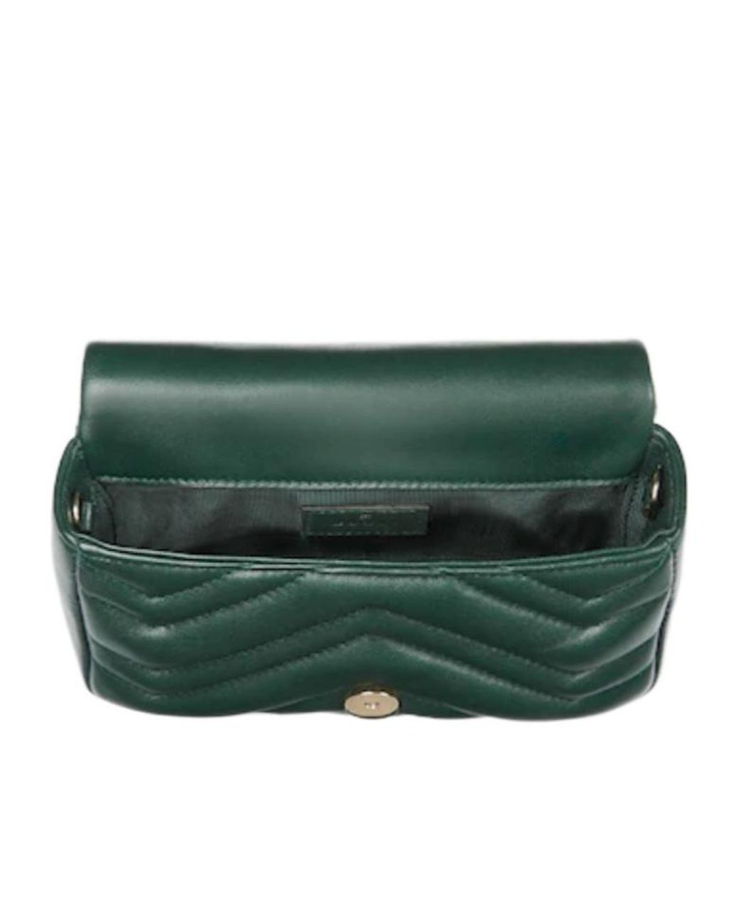 Gucci Green Gg Marmont Mini Shoulder Bag