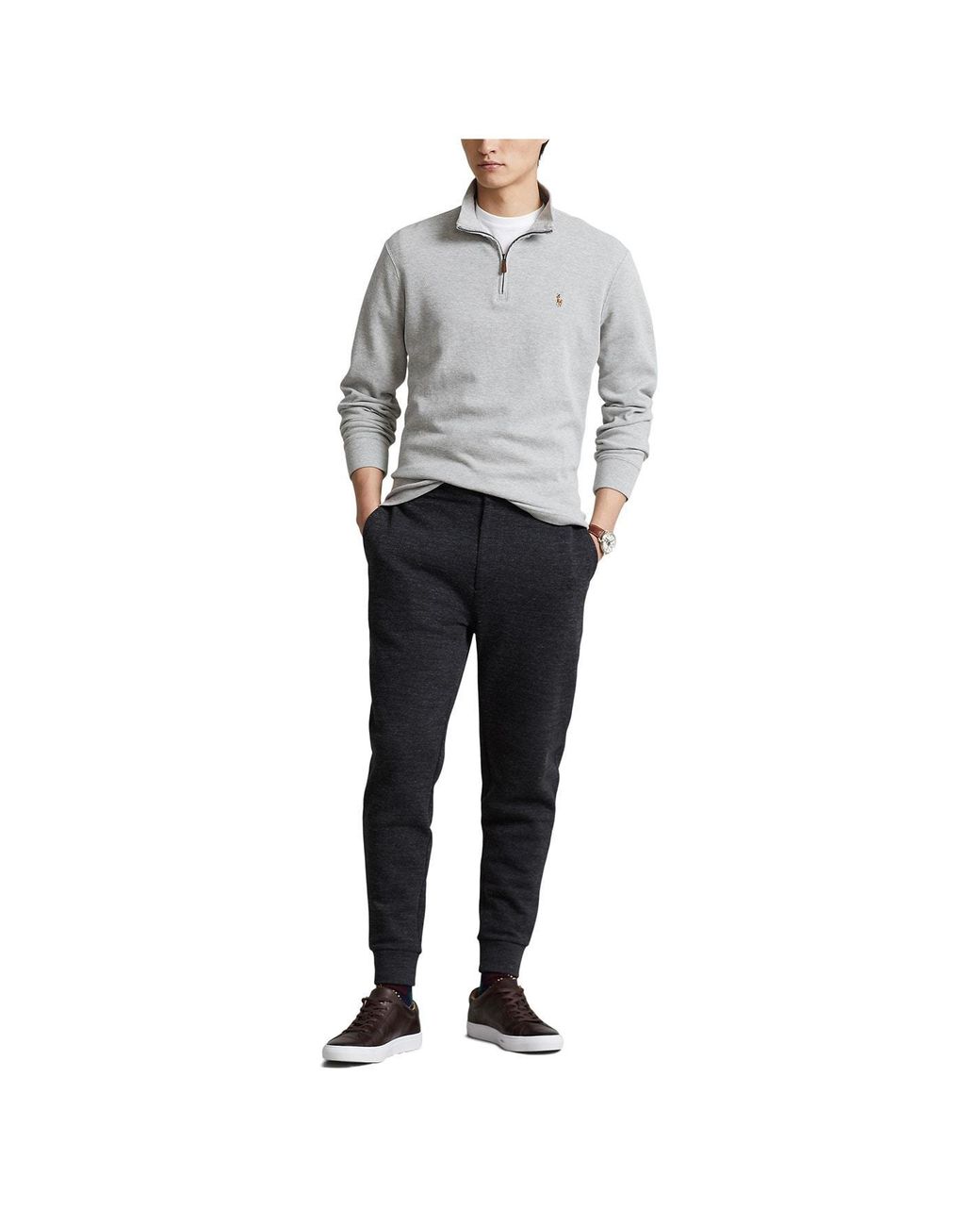 Polo Ralph Lauren Gray Logo Sweater for men