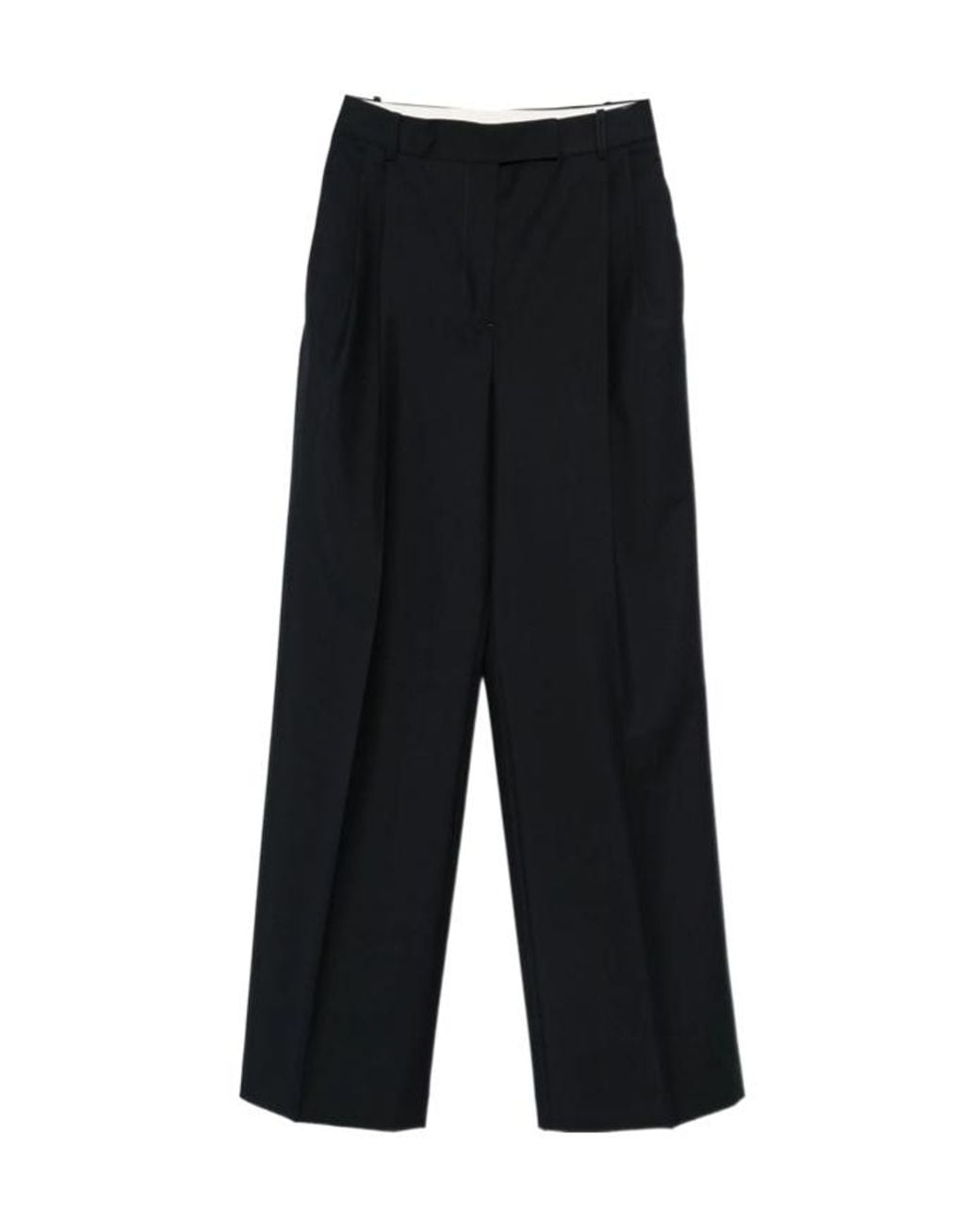 Rohe Black Casual Pants With Belt Loops