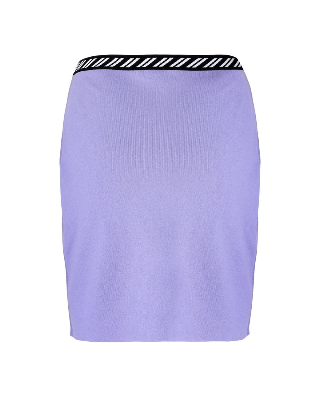 Versace Blue Knit Mini Pencil Skirt