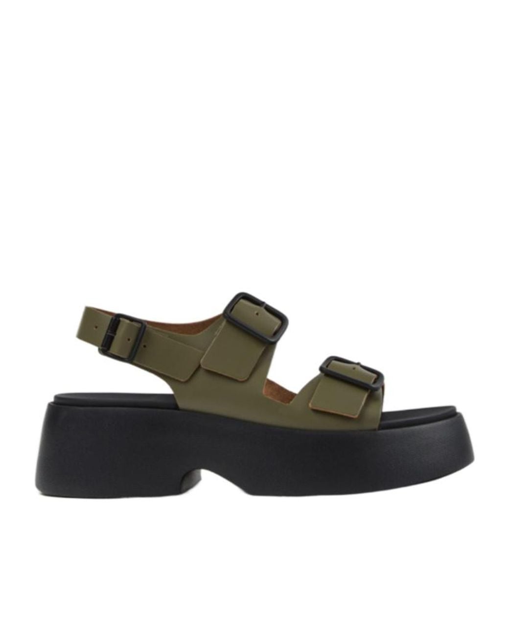 Camper Green Tasha Leather Sandals