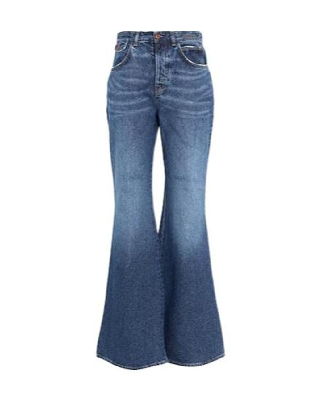 Chloé Blue High-Waisted Wide-Leg Jeans