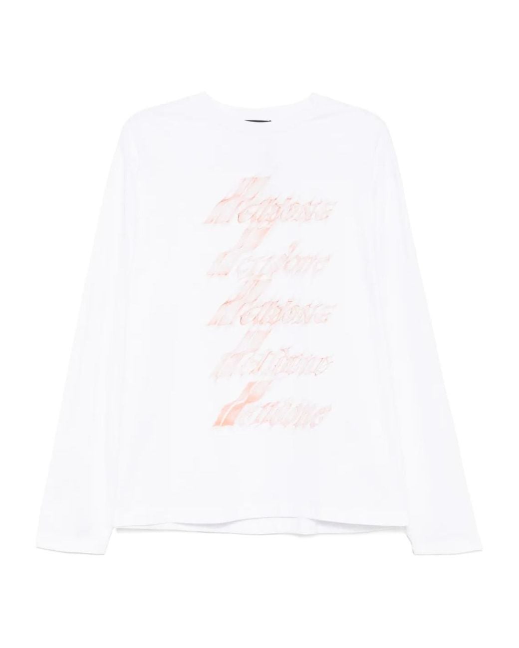 we11done White Logo Print T-Shirt