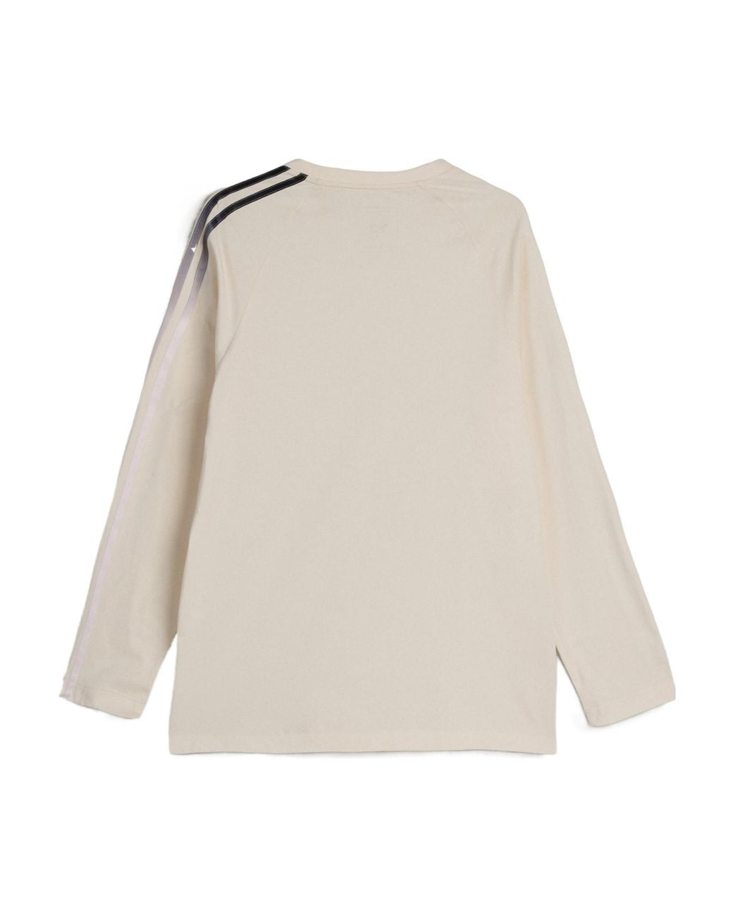Y-3 Natural Long Sleeve Logo T-Shirt for men