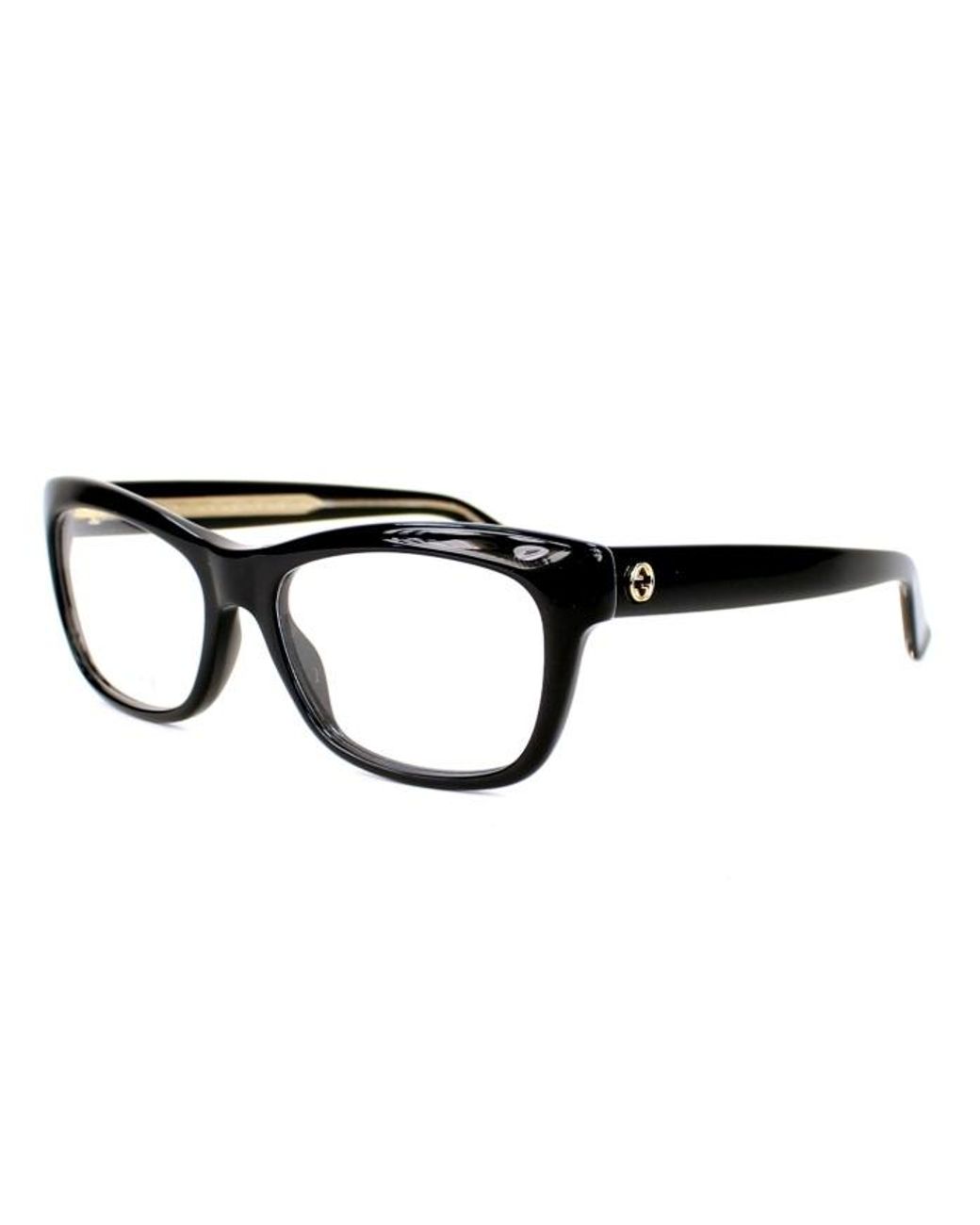 Gucci White Logo Detail Flat Lens