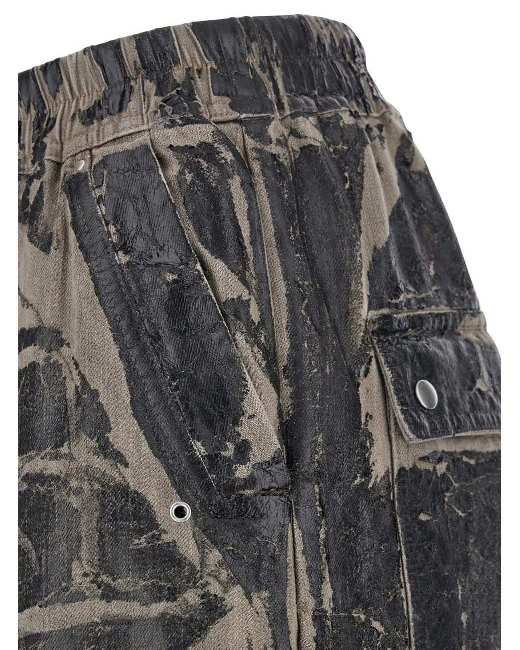 Rick Owens Gray Geth Belas Distressed Trousers for men