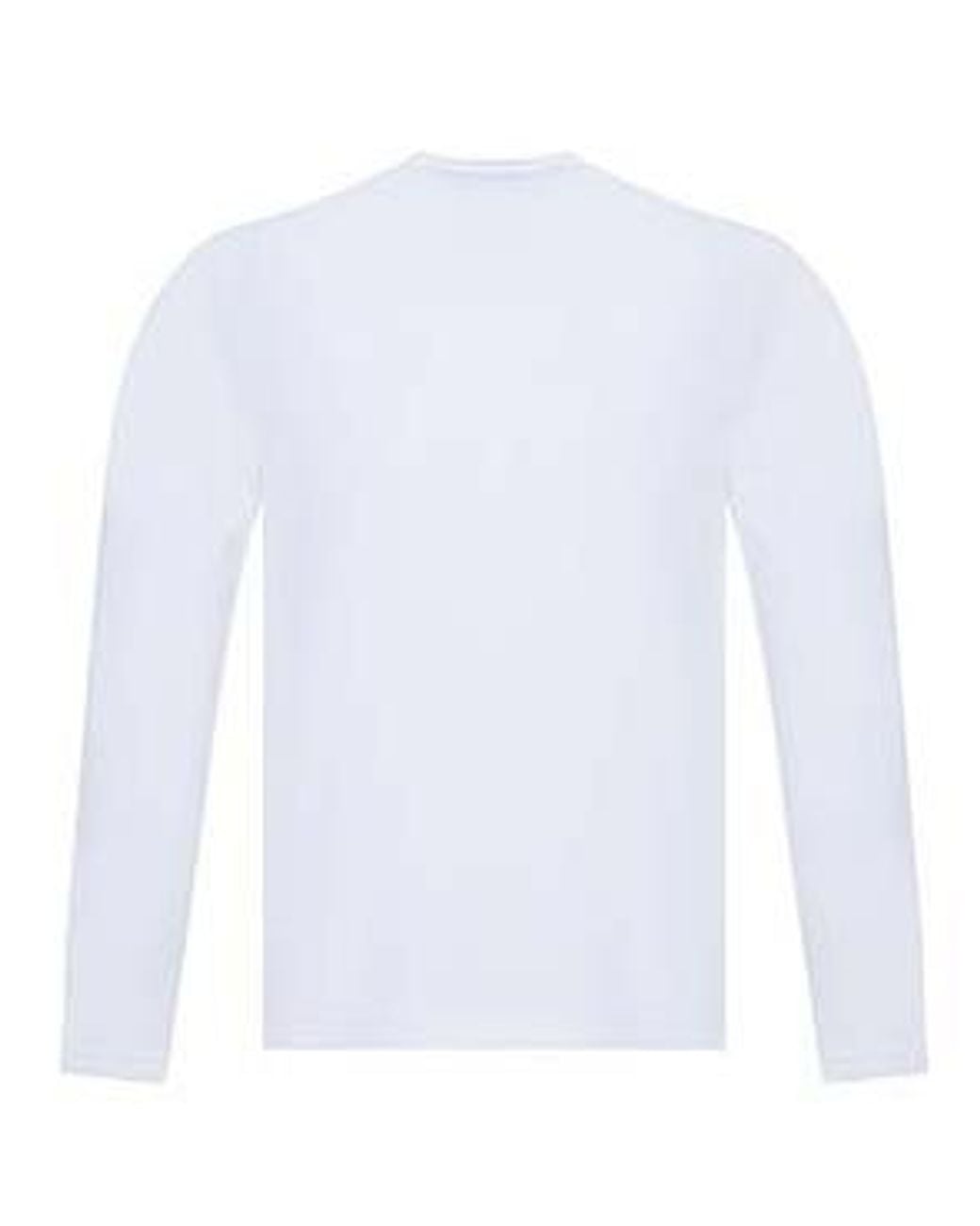 EA7 White Logo Printed T-Shirt for men
