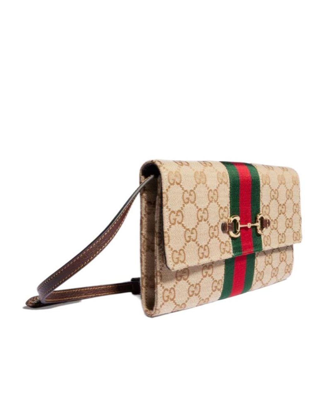 Gucci Multicolor Horsebit Web Wallet
