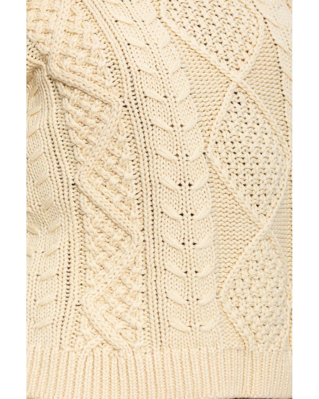 DIESEL Natural Cable Knit Sweater