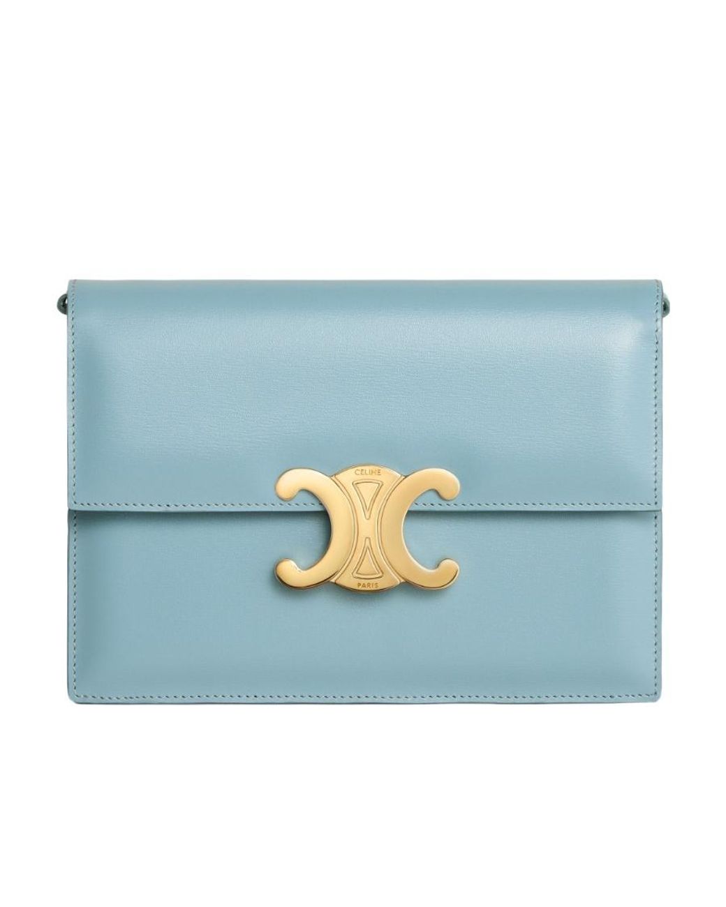 Céline Blue Clutch Soir Triomphe