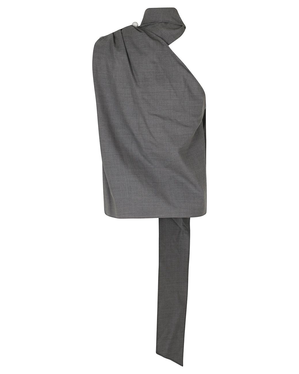 GIUSEPPE DI MORABITO Gray Sleeveless Top
