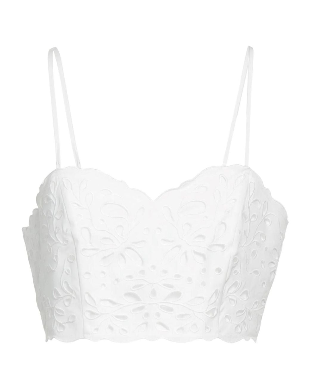 Chloé White Solid Color Tops