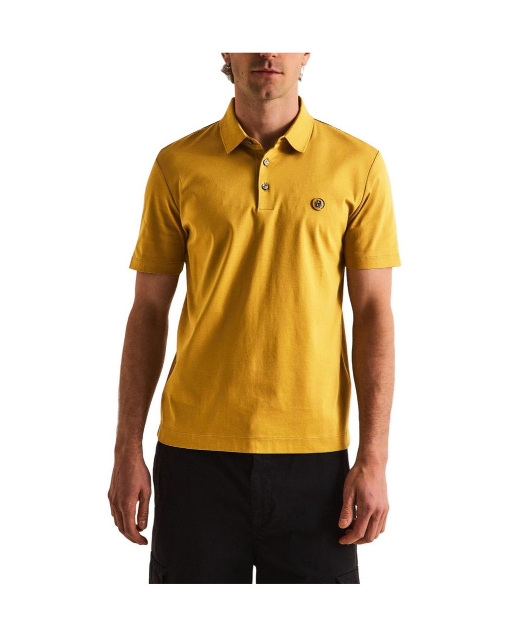 Boss Yellow Shortsleeve Polo Shirt for men