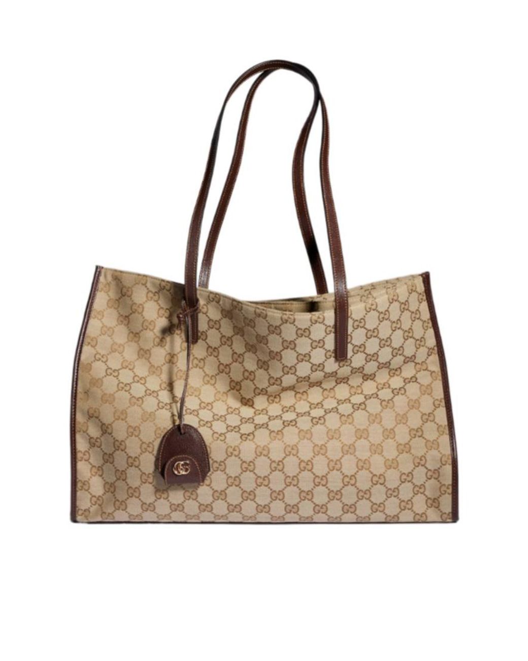 Gucci Natural Londra Monogrammed Large Tote Bag