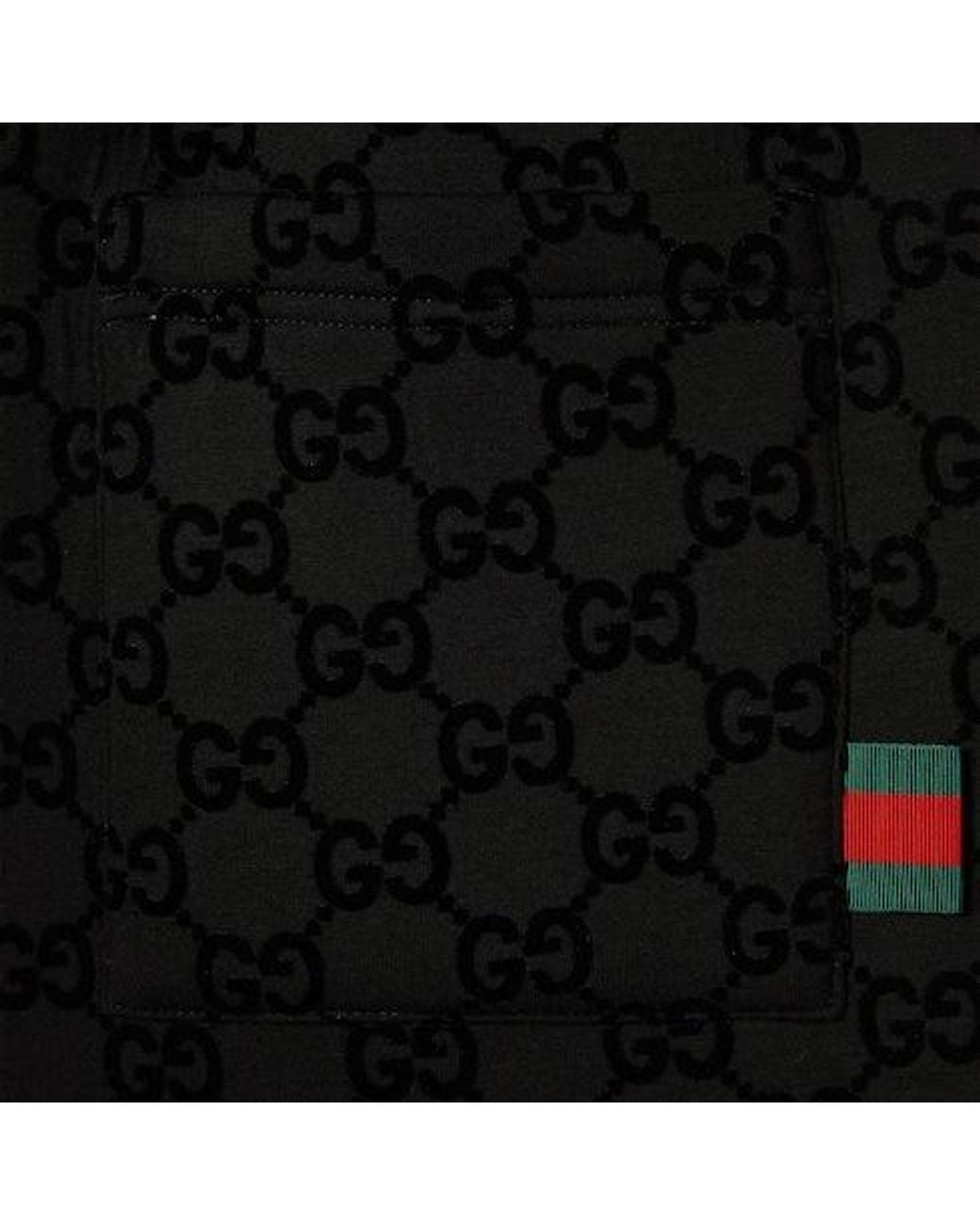 Gucci Black Printed Jersey Basketball Shorts, Ready-To-Wear for men