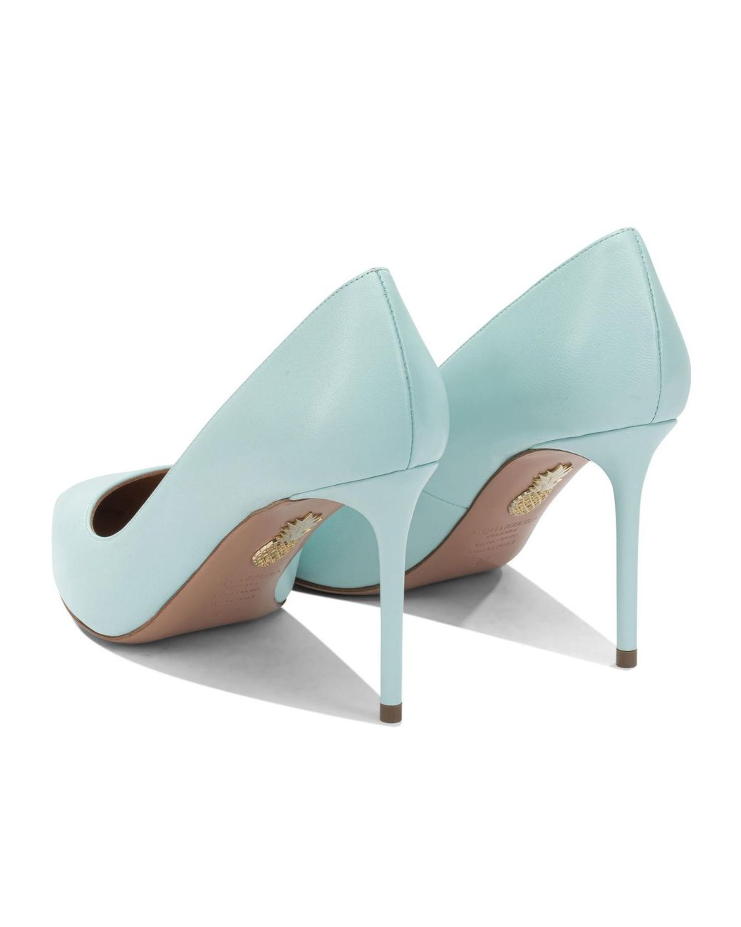 Aquazzura White Purist Pump 85 Leather Stiletto Pumps