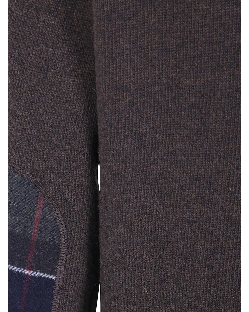 Barbour Blue Quarter Zip Stand Collar Knit Sweater for men