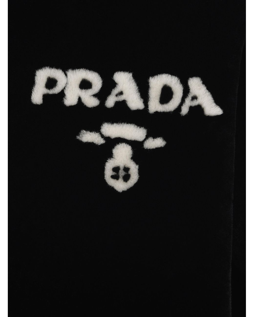 Prada Black Reversible Gabardine And Shearling Jacket