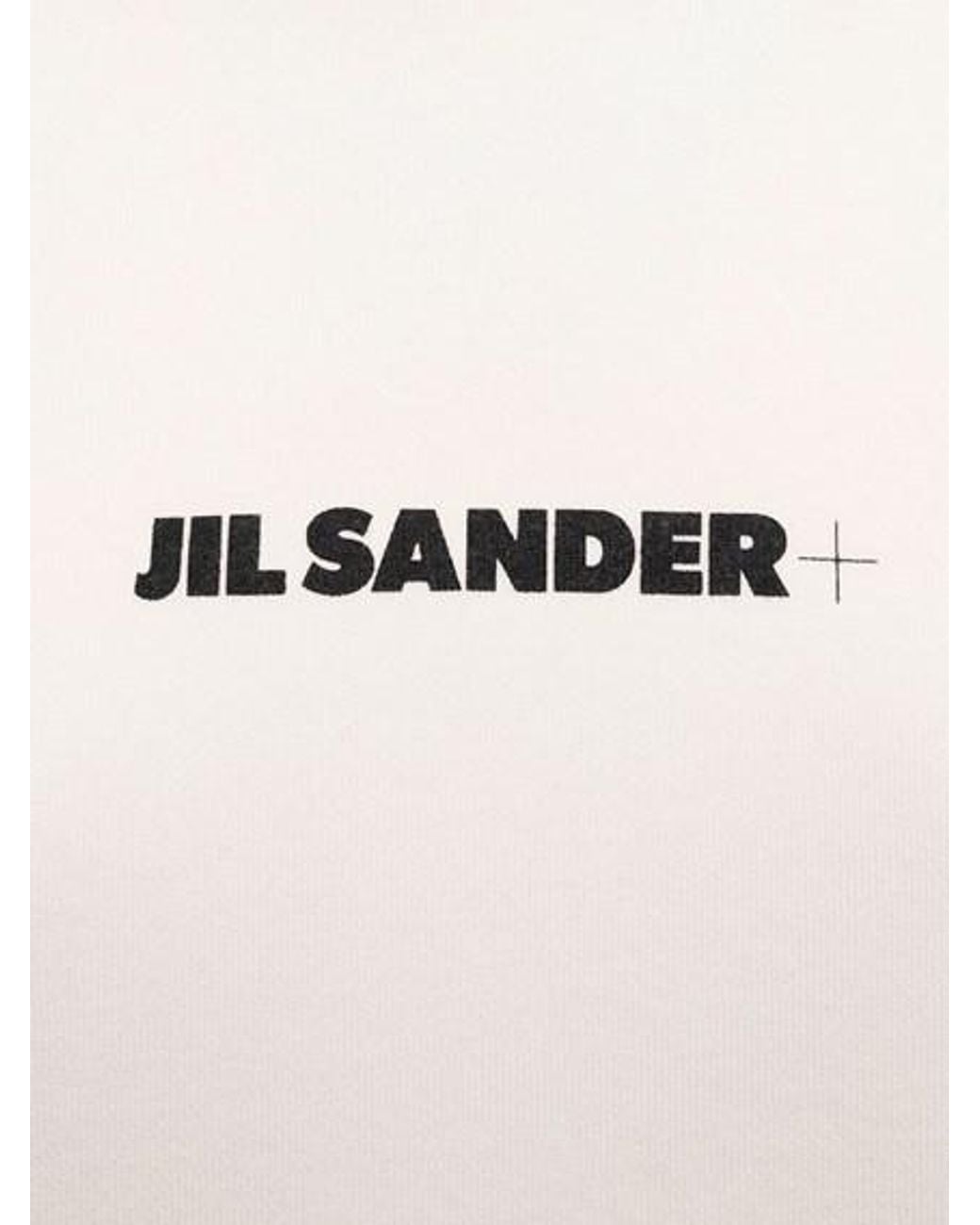 Jil Sander Gray Hooded Logo Sweatshirt