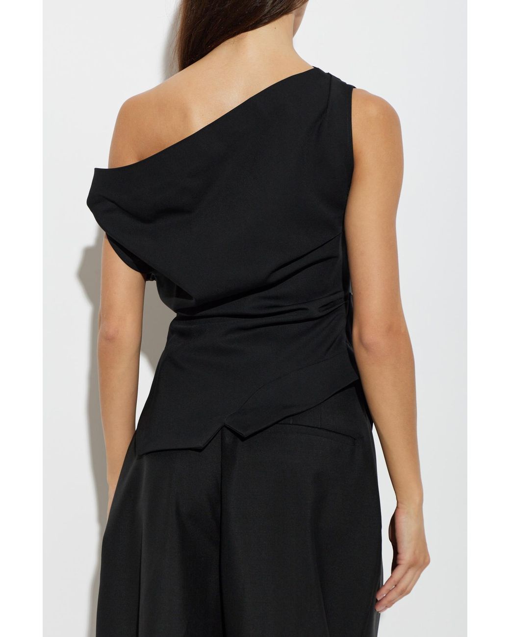 Rohe Black Off-Shoulder Top