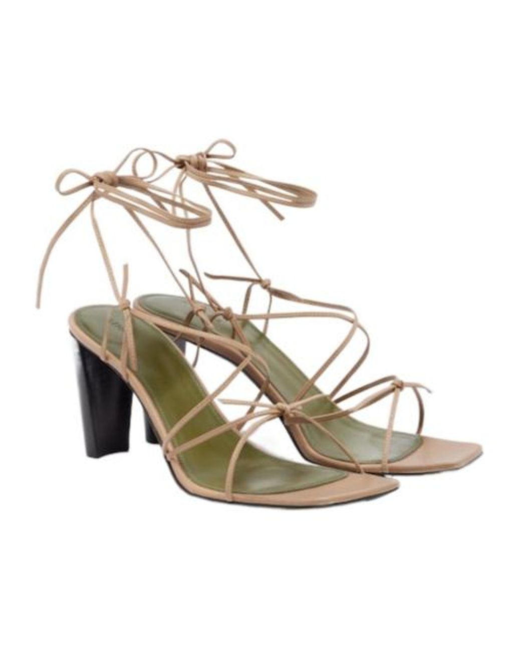 Lemaire Metallic Simple Genuine Leather Sandals