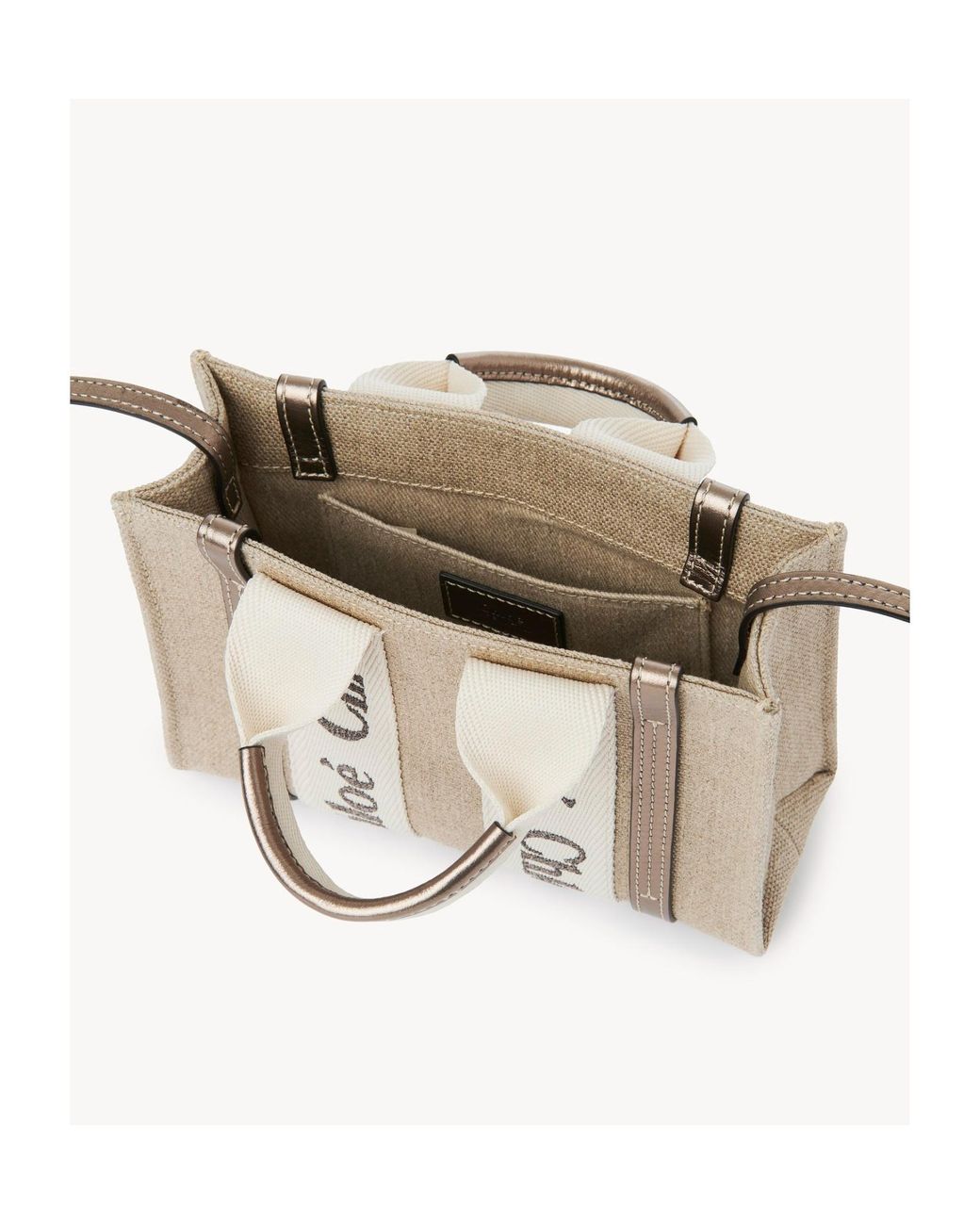 Chloé Metallic Chloé Mini Woody Tote Bag