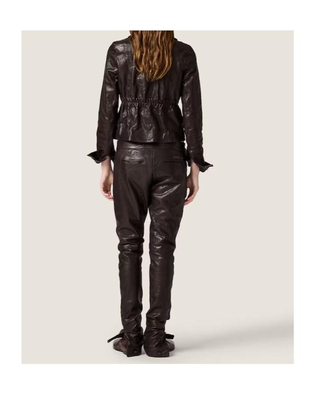 Miu Miu Black Leather Pants