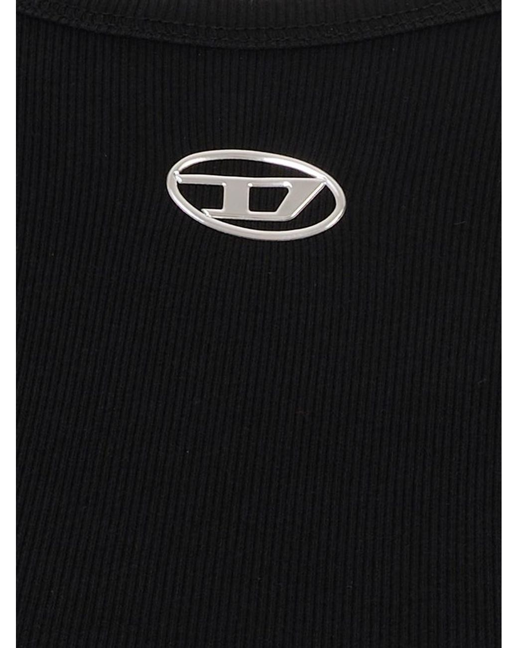 DIESEL Black T-Ele-Long-Od T-Shirt