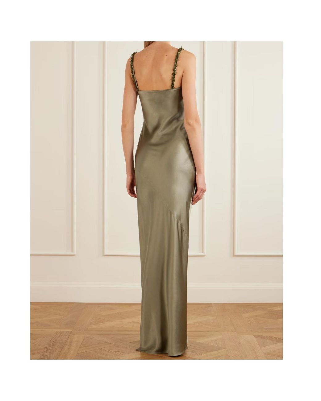 Balmain Green Slit Dress