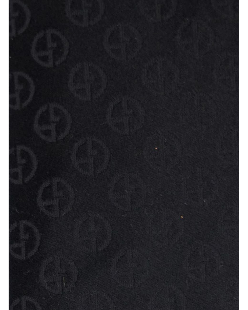Giorgio Armani Blue Logo-Jacquard Tie for men
