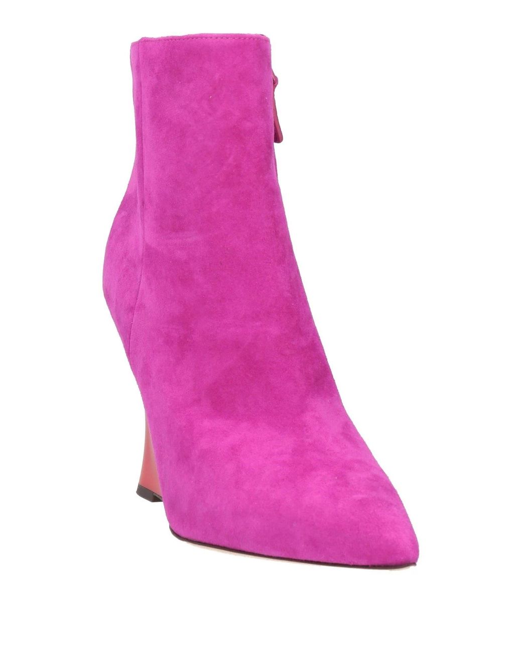Tory Burch Pink Casual Suede Ankle Boots