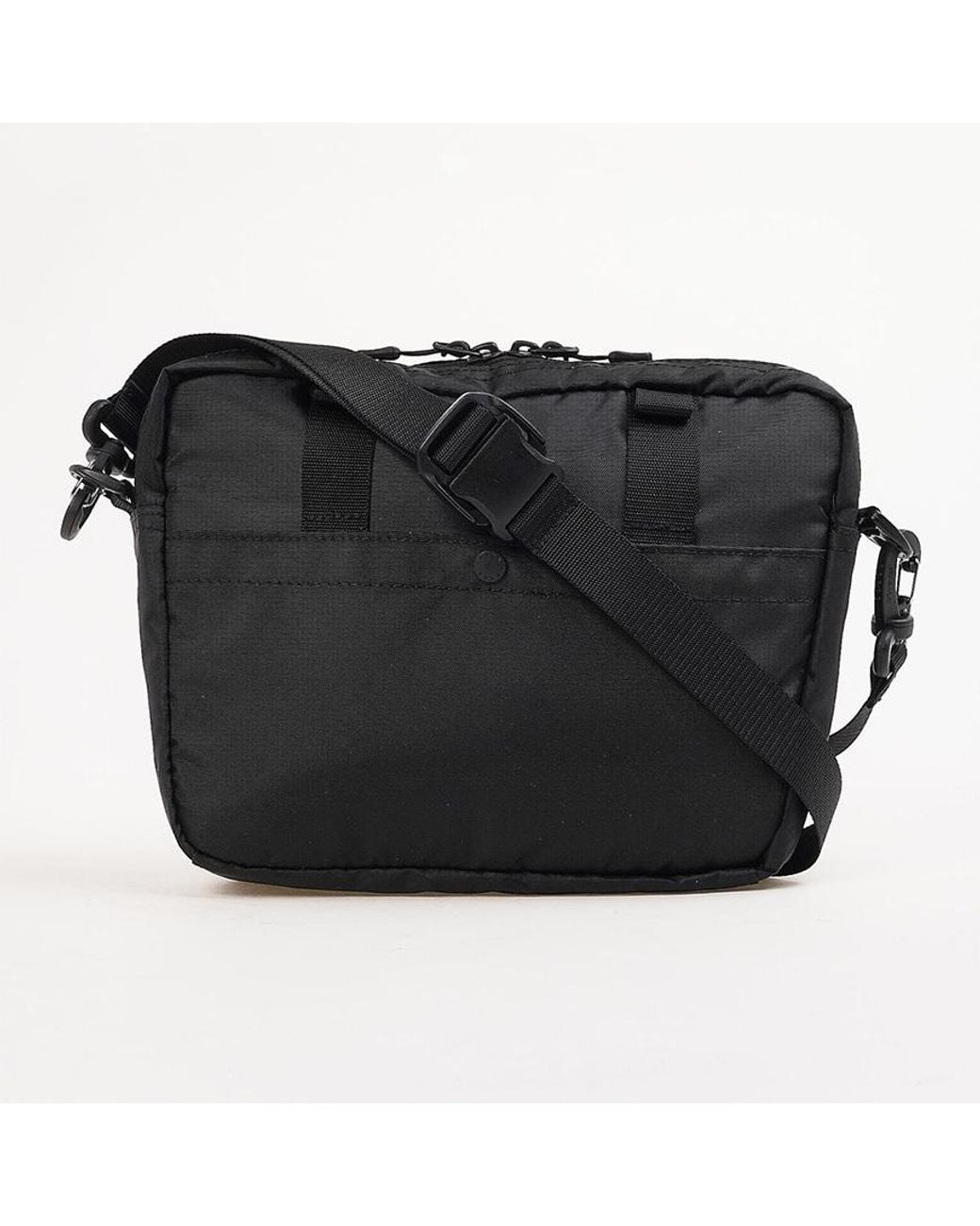 NANGA Black Zippered Shoulder Bag for men