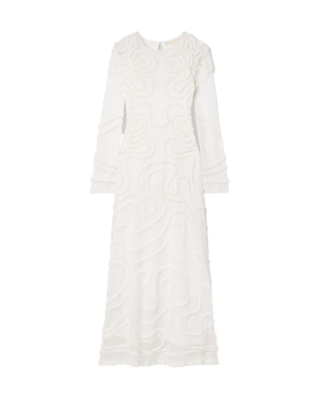 Ulla Johnson White Knitted Mid-Length Dress