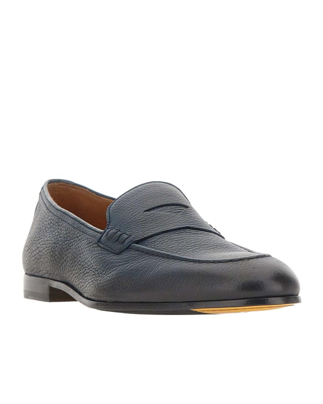 Doucal's Blue Penny Loafers for men