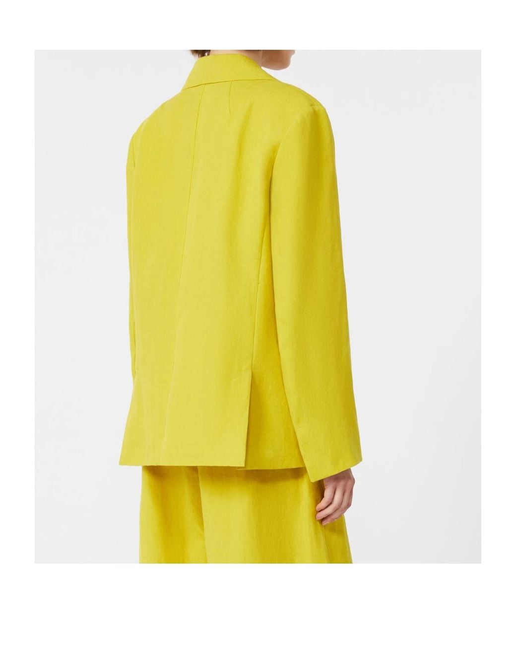 Max Mara Yellow 'S Alberta Single-Breasted Blazer
