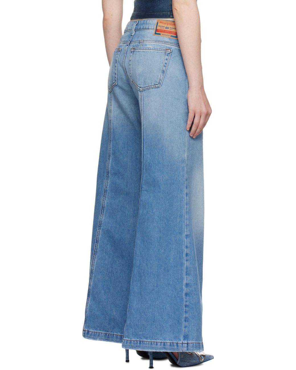 DIESEL Blue D-Akii Flared Jeans