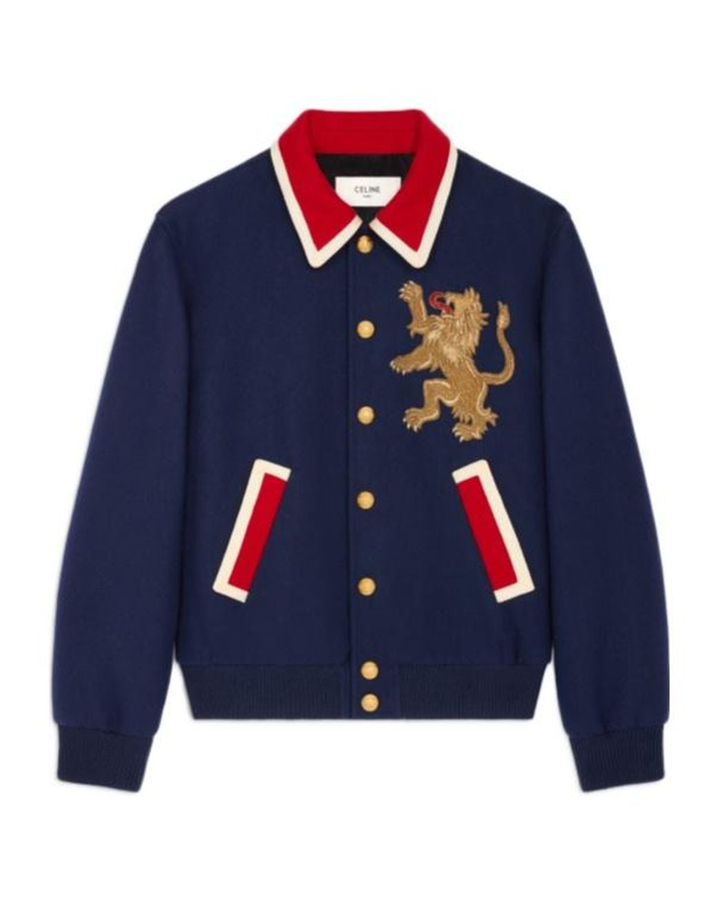 Céline Blue Lion Teddy Jacket for men