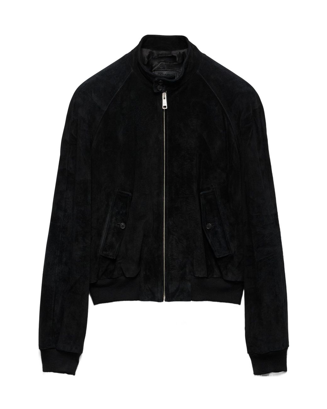 Prada Black Zip-Up Bomber Jacket for men