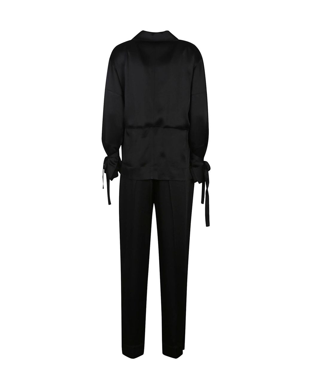 Victoria Beckham Black Tapered Leg Crepe Jumpsuit