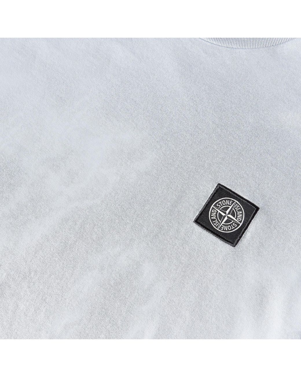 Stone Island Green Cotton Compass Logo Patch T-Shirt for men