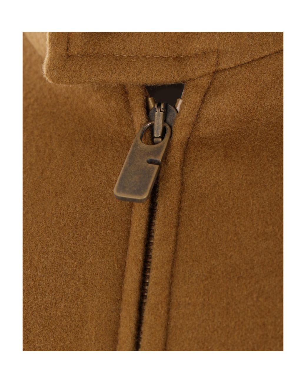 Burberry Brown Cashmere Harrington Jacket for men