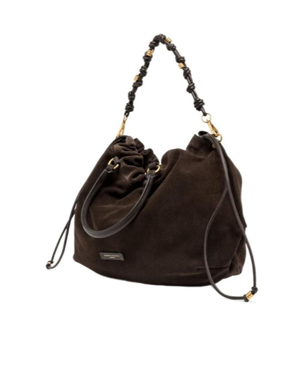 Gianni Chiarini Black Pleated Handbag