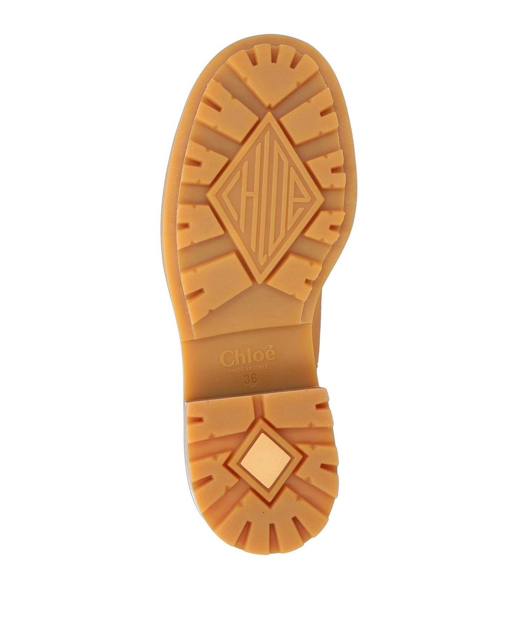 Chloé Orange Comfortable Multi-Color Round-Toe Ankle Boots